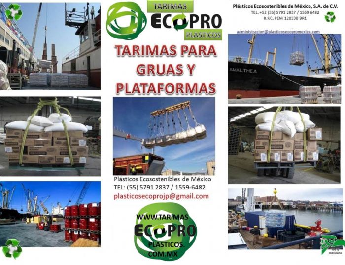 TARIMAS DE PLASTICO PARA GRUAS Y PLATAFORMAS